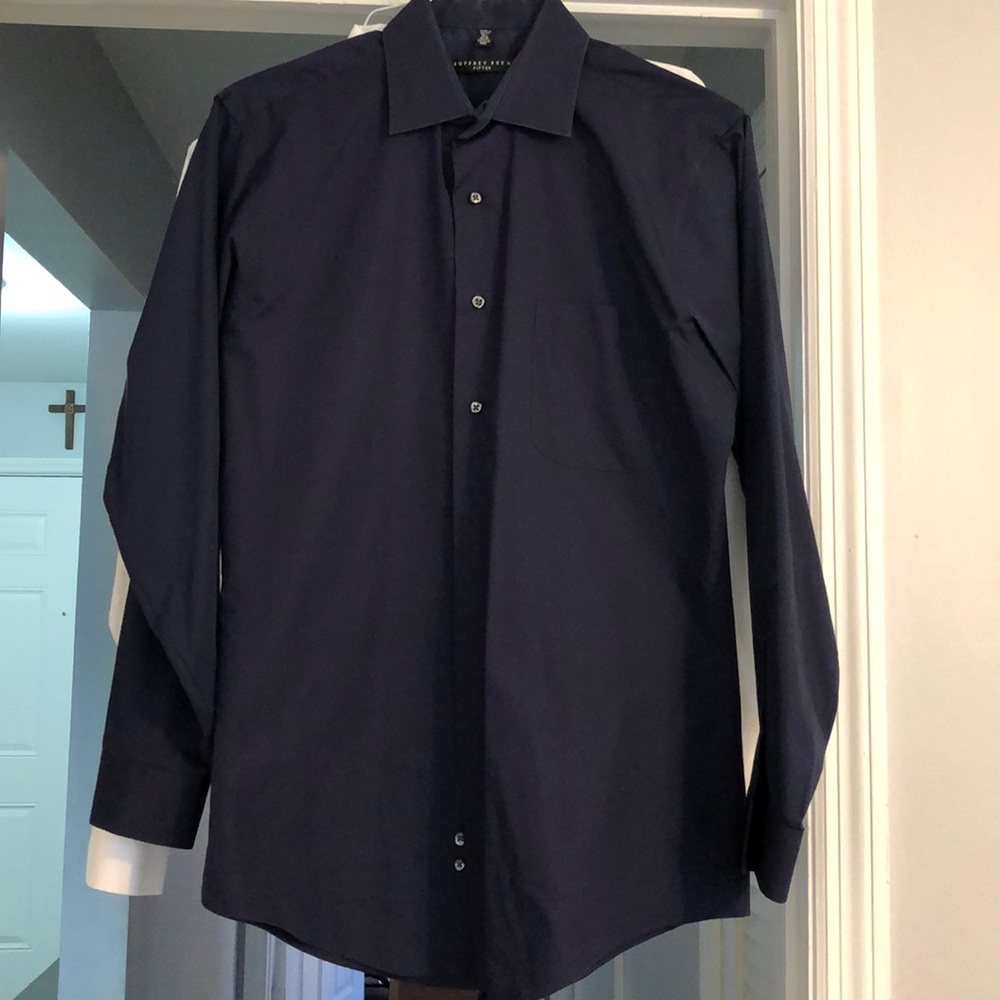 Men’s navy blue dress shirt